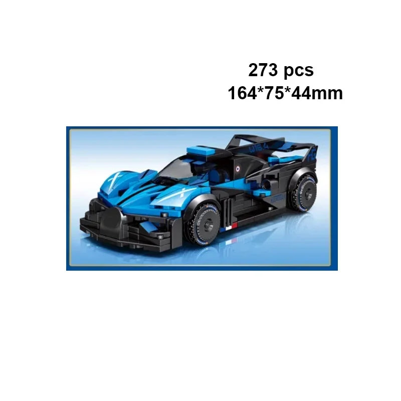City Speed Champion Car Racing Building Blocks – MOC Garage Vehicle Toy