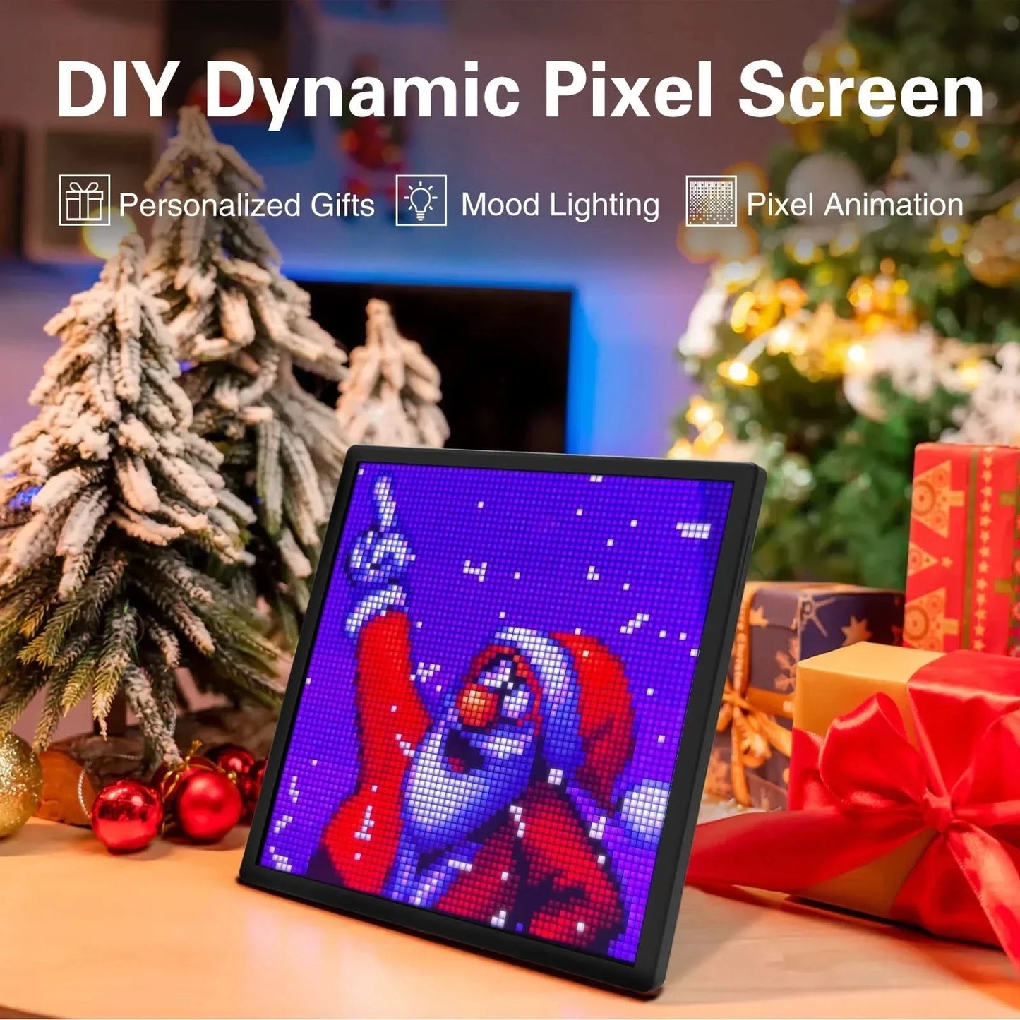 LED Pixel Matrix Smart Display 64x64 RGB Panel – DIY Art & Room Decor