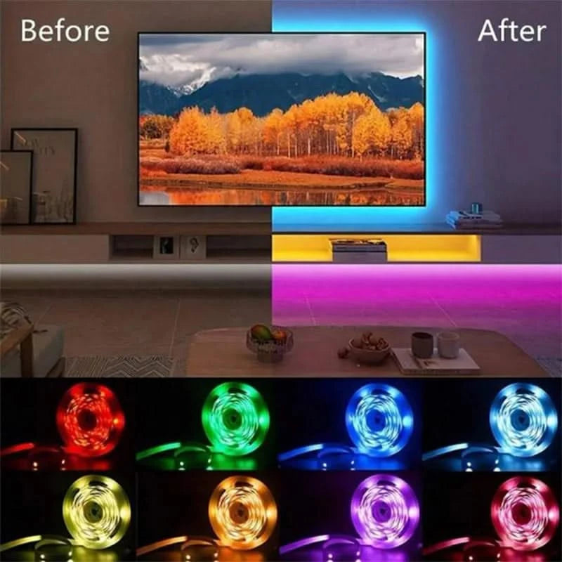 Bluetooth LED Strip Lights – RGB TV Backlights & Home Decor Lighting