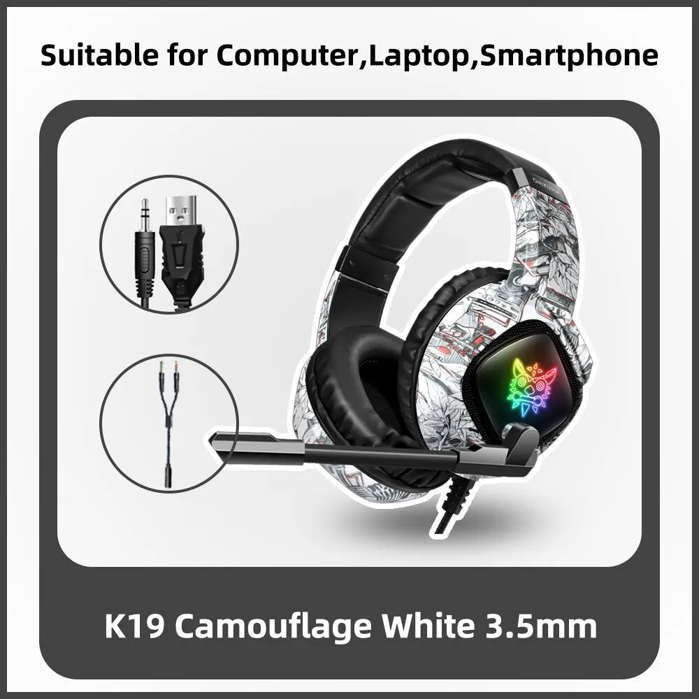ONIKUMA K19 Wired Gaming Headset with Mic – Noise Cancelling Stereo Sound