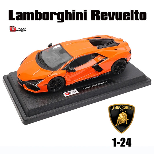 Bburago 1:24 Lamborghini Revuelto – Die-Cast Alloy Car Model for Kids & Gifts