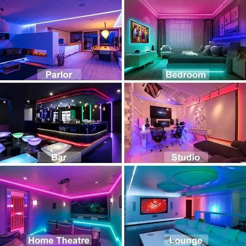 USB RGB LED Strip Lights – APP Controlled Color-Changing Tape Light for Home Decor