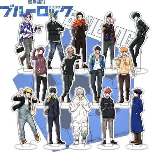 Anime Blue Lock Cosplay Acrylic Stand - Isagi Yoichi Desk Decor & Keychain