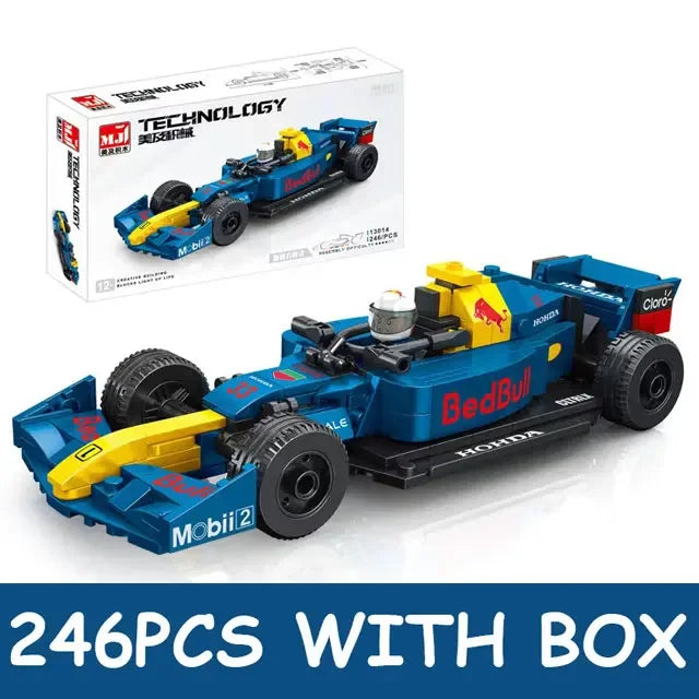 City F1 Formula 1 Race Car – DIY Sports Car Speed Champions Building Blocks