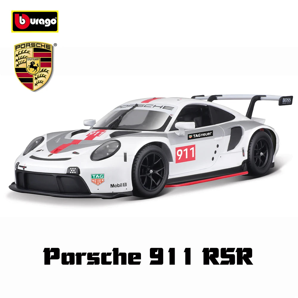 Bburago 1:24 Porsche 963 – Diecast Alloy Racing Car Model, Luxury Gift