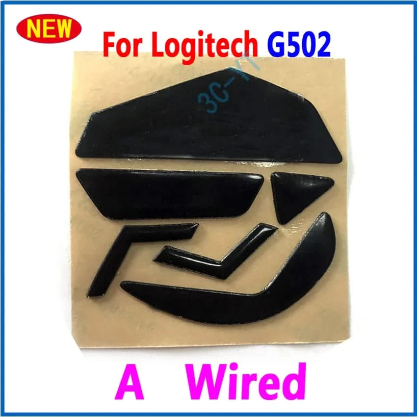 Replacement Mouse Feet Skates for Logitech G502 | White & Black Pads