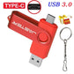 128GB USB 3.0 Typ-C Flash-Laufwerk – High-Speed-USB-Stick mit Schlüsselanhänger