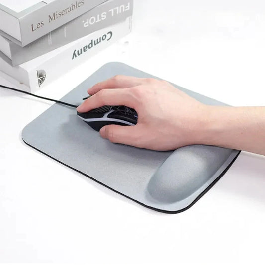 Memory Foam Wrist Rest Mouse Pad - Ergonomic, Superfine Fiber for Office & Gaming