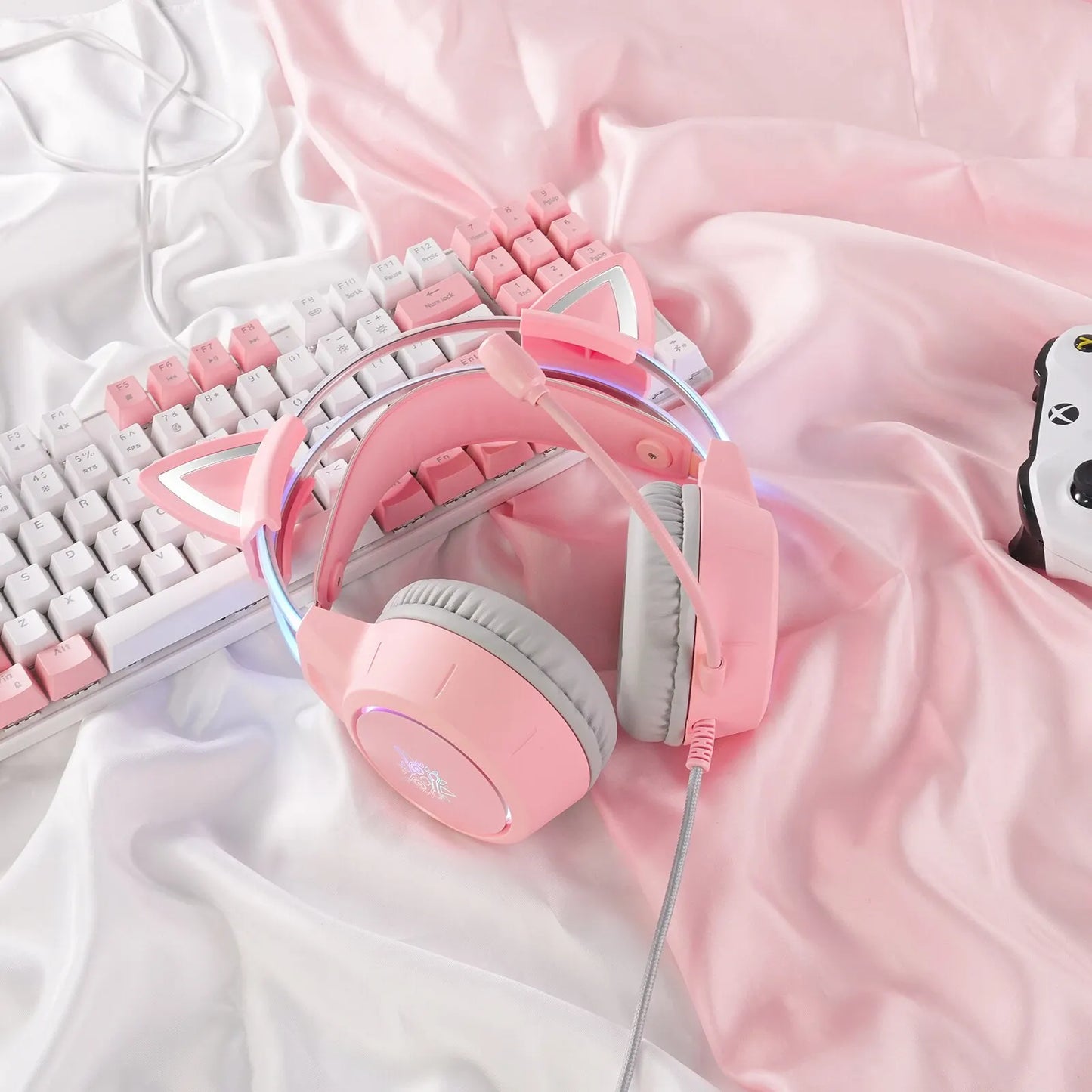 ONIKUMA X15 Pro Over-Ear Gaming Headset with RGB Light & Mic for PC/PS4