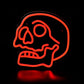 Halloween Skull Neon Sign – USB LED Wall Light with Line Switch for Halloween Decor