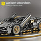 Black & Golden Racing Car – Technology Building Blocks Sports Car Model