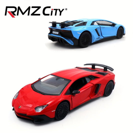 RMZ 1:36 Alloy Lamborghini SVJ – Pull-Back Sports Car Toy for Boys