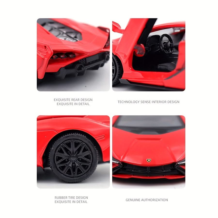 RMZ 1:36 Alloy Lamborghini Lightning Racing Car