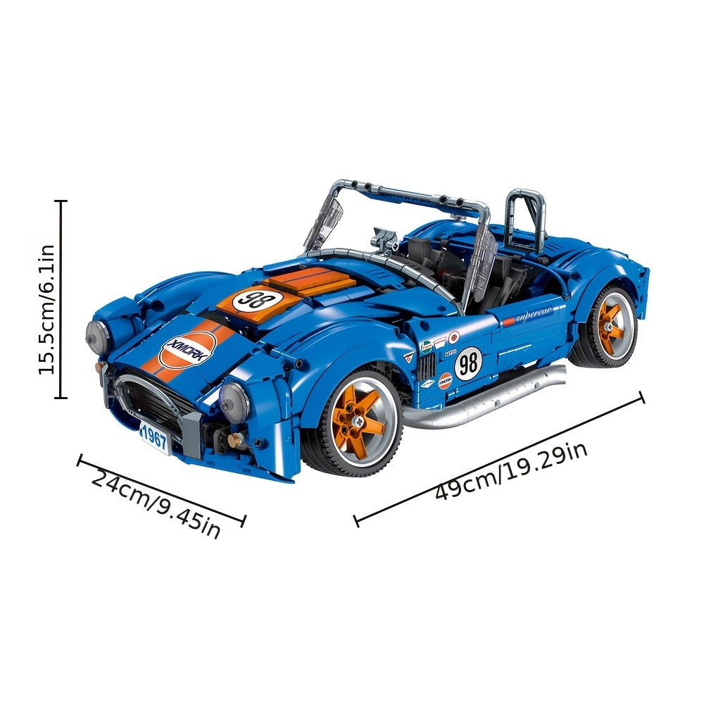1816pcs Sports Car Building Blocks - ABS Model Car Set Gift for Adults