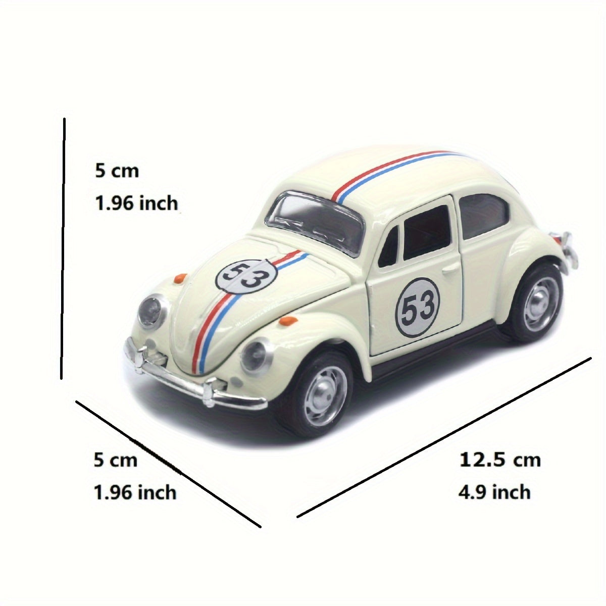 1:32 Vintage Die-Cast Racing Car Toy – Classic Pull-Back Model for Kids