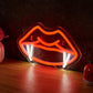 Fangs Neon Sign – USB LED Wall Light for Man Cave, Gothic, or Halloween Decor