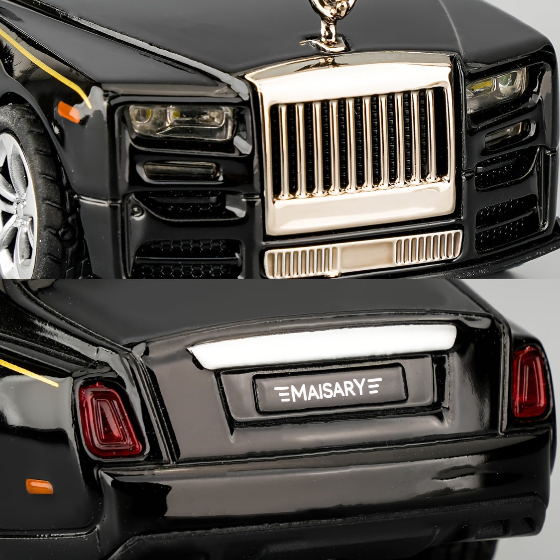 1:36 Zinc Alloy Phantom Model Toy Car – Pull-Back with Sound & Light