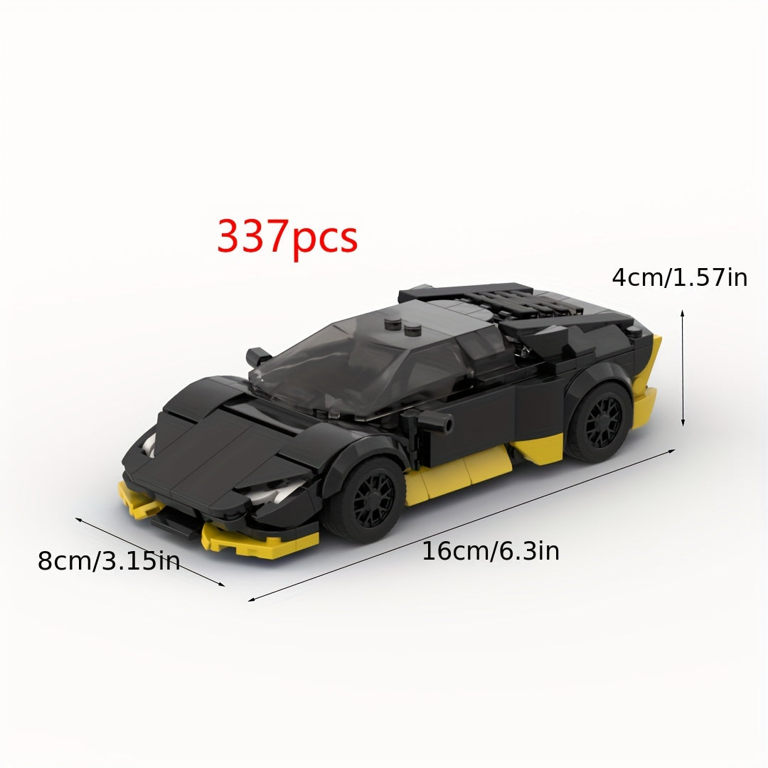 Hurricane MOC 337pcs Racing Car Model – Champion Brick Toy for 14+