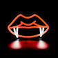 Fangs Neon Sign – USB LED Wall Light for Man Cave, Gothic, or Halloween Decor