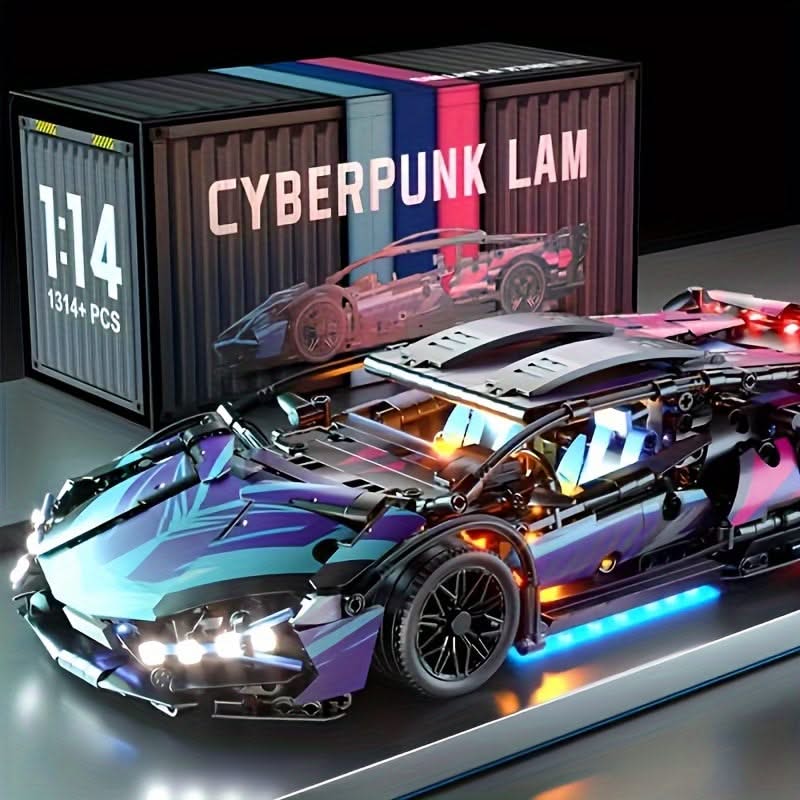 ProBrixx Sports Car Model Building Kit – 1:14 Scale MOC Set for Car Enthusiasts