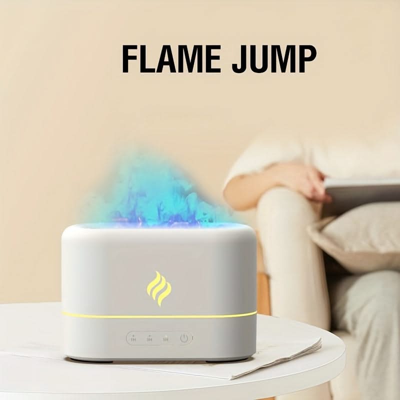 7-Color Flame Effect USB Aromatherapy Diffuser for Home and Travel