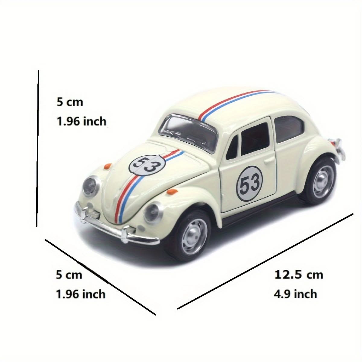 1:32 Vintage Die-Cast Racing Car Toy – Pull-Back Classic Model