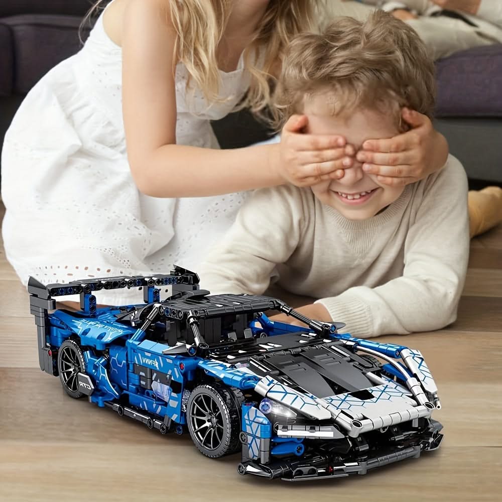 1404pcs 1:14 Sports Car Building Kit - MOC Racing Model for Adults