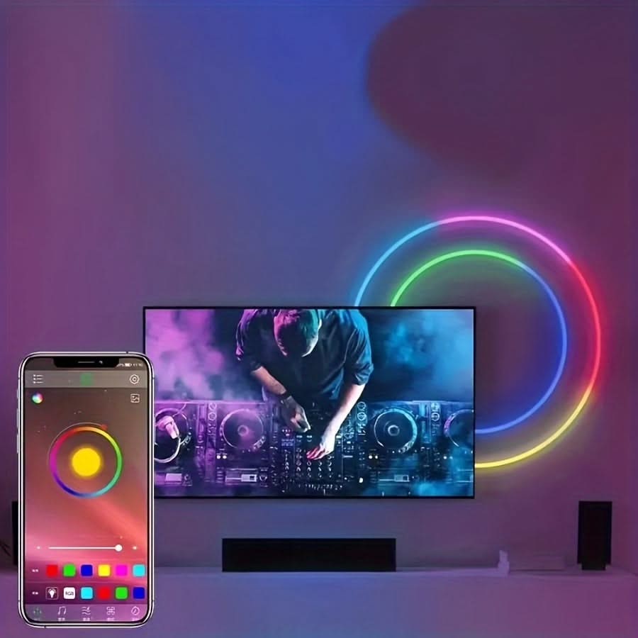 RGBIC Neon Strip Light – Music-Sync DIY LED Lights for TV & Room Decor