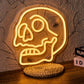 Halloween Skull Neon Sign – USB LED Wall Light with Line Switch for Halloween Decor