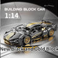Black & Golden Racing Car – Technology Building Blocks Sports Car Model