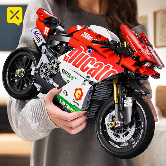 Supercar STEM Building Kit – 1:10 Scale Red Racing Car Model