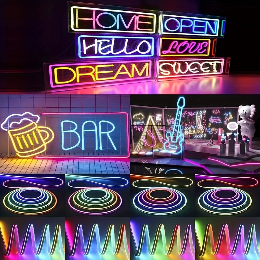 RGBIC Neon Strip Light – Music-Sync DIY LED Lights for TV & Room Decor