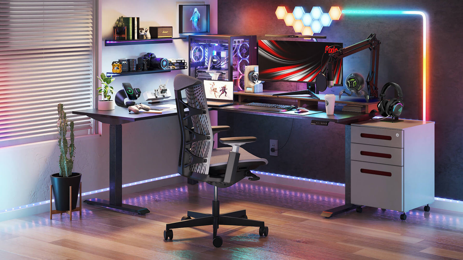 RGB mechanical gaming keyboard with customizable backlight