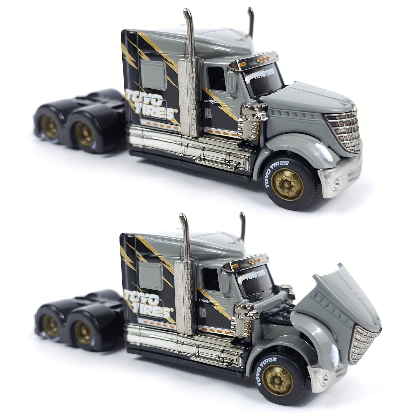 RISOPEN Alloy Die-Cast 1/64 - International Lonestar Semi Truck