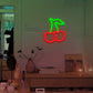 Cherry Neon Sign – Bright USB LED Wall Light for Bedroom and Party Decor