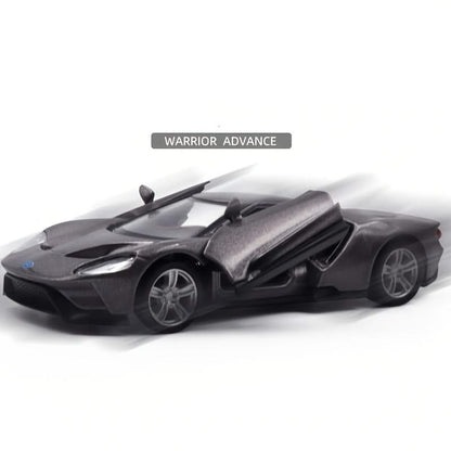 Ford GT Rückzieh-Modellauto aus Metall – MAKEDA Sammelspielzeug Geschenk