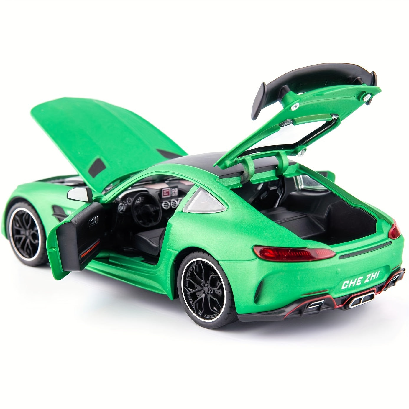 1/24 Green Demon GTR - Alloy Pull Back Car with Sound & Lights