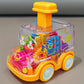 Transparente Getriebe-Spielzeugauto für Kinder – Pädagogisches Rückziehmodell