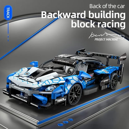 Deluxe Sports Car Building Block Set – Easy Assembly Model Kit, Ideal Gift for All Occasions