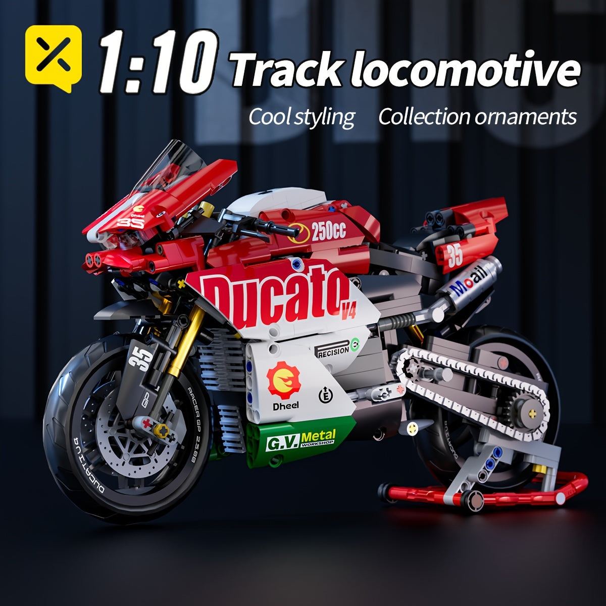 Supercar STEM Building Kit – 1:10 Scale Red Racing Car Model