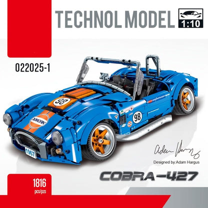 1816 Teile Sportwagen Bausteine - ABS Modellauto Set Geschenk für Erwachsene