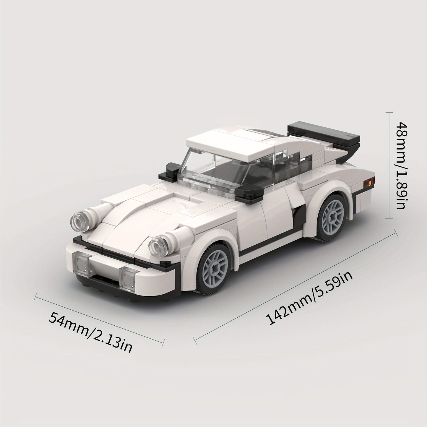 196pcs White City Racing Car Brick – Creative Educational Super Tech Toy
